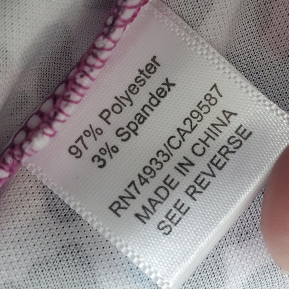 Monterey Club Women's Pro Leopard Print Block 3/4 Sleeve Zip Top. XL - Picture 12 of 12